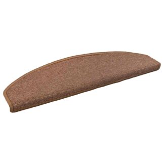 vidaXL Αυτοκόλλητα Ματ Σκαλοπατιών 15 τεμ. 80 x 24,5 x 3,5 εκ. Καφέ