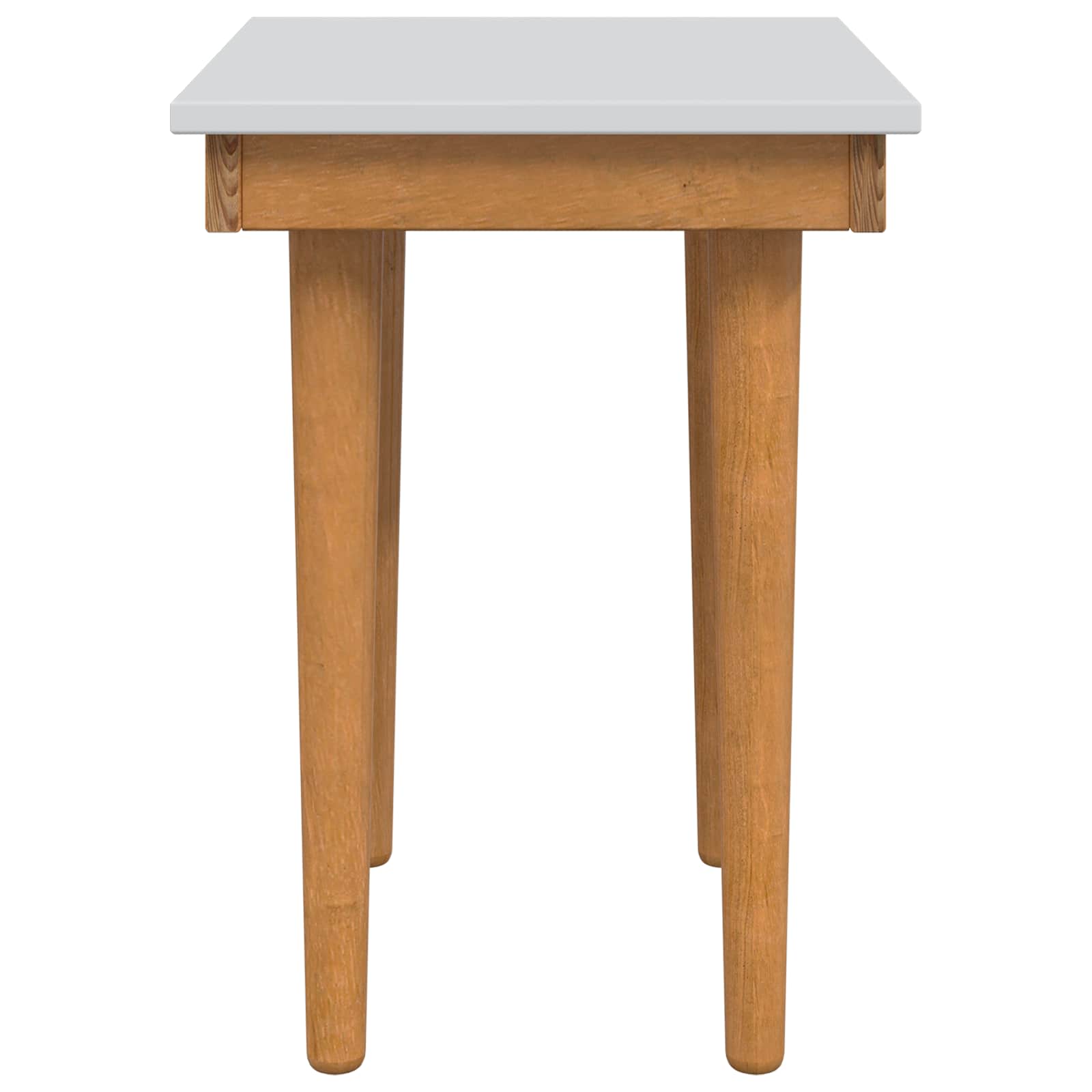 vidaxl Σκαμπό Μακιγιάζ FAUSKE Λευκό 40 x 33 x 45 εκ. Μασίφ Ξύλο Πεύκου - Image 3