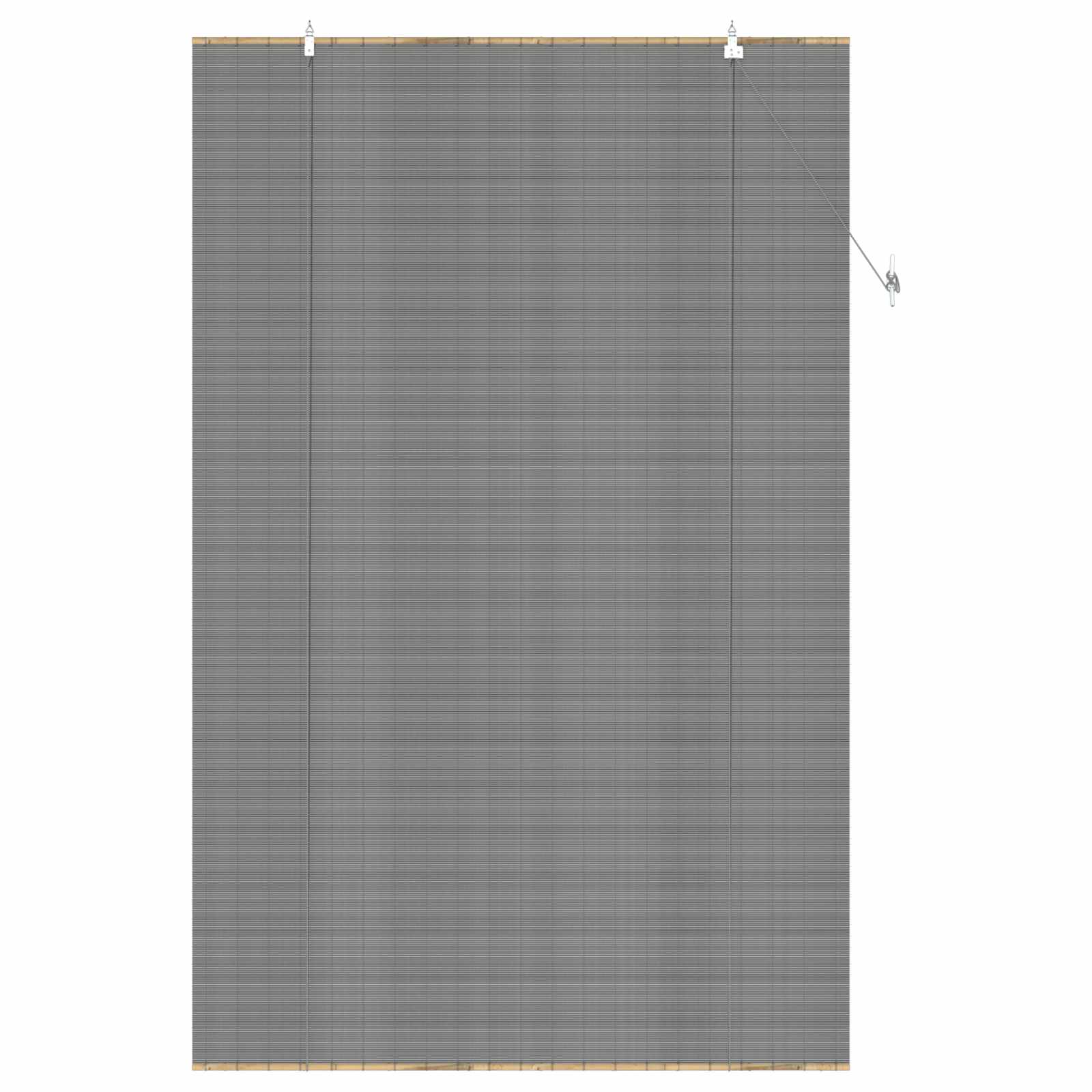 vidaXL Ρόλερ (στόρι) Γκρι 160 x 220 cm Μπαμπού - Image 3