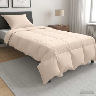 vidaXL Κουβέρτα ολόκληρου του χρόνου 140 x 220 cm Όλες οι εποχές Μπεζ