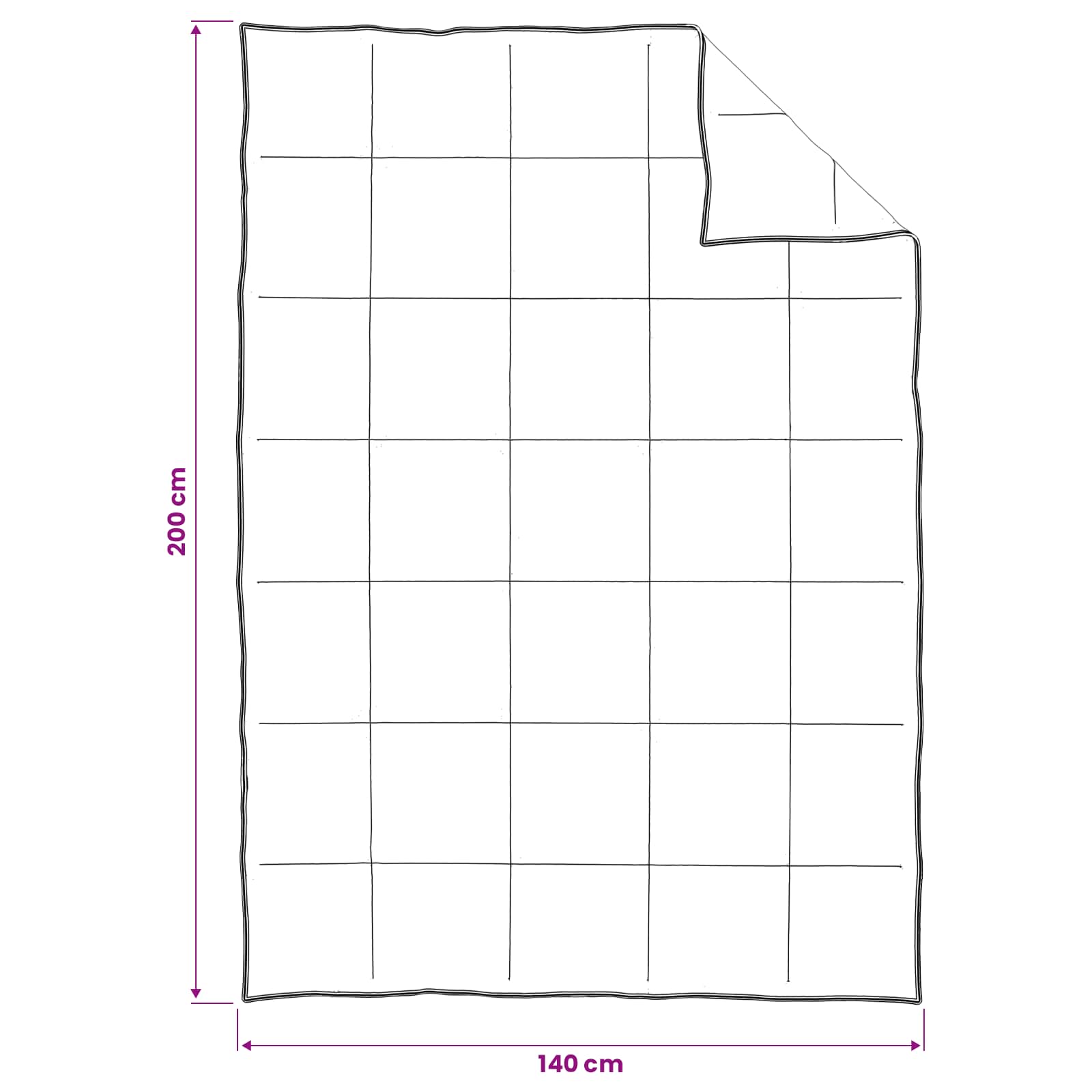 vidaXL Καλοκαιρινό Παπλωματοθήκη Μπεζ 140 x 200 cm 100% Φυσικός Καπόκ - Image 9