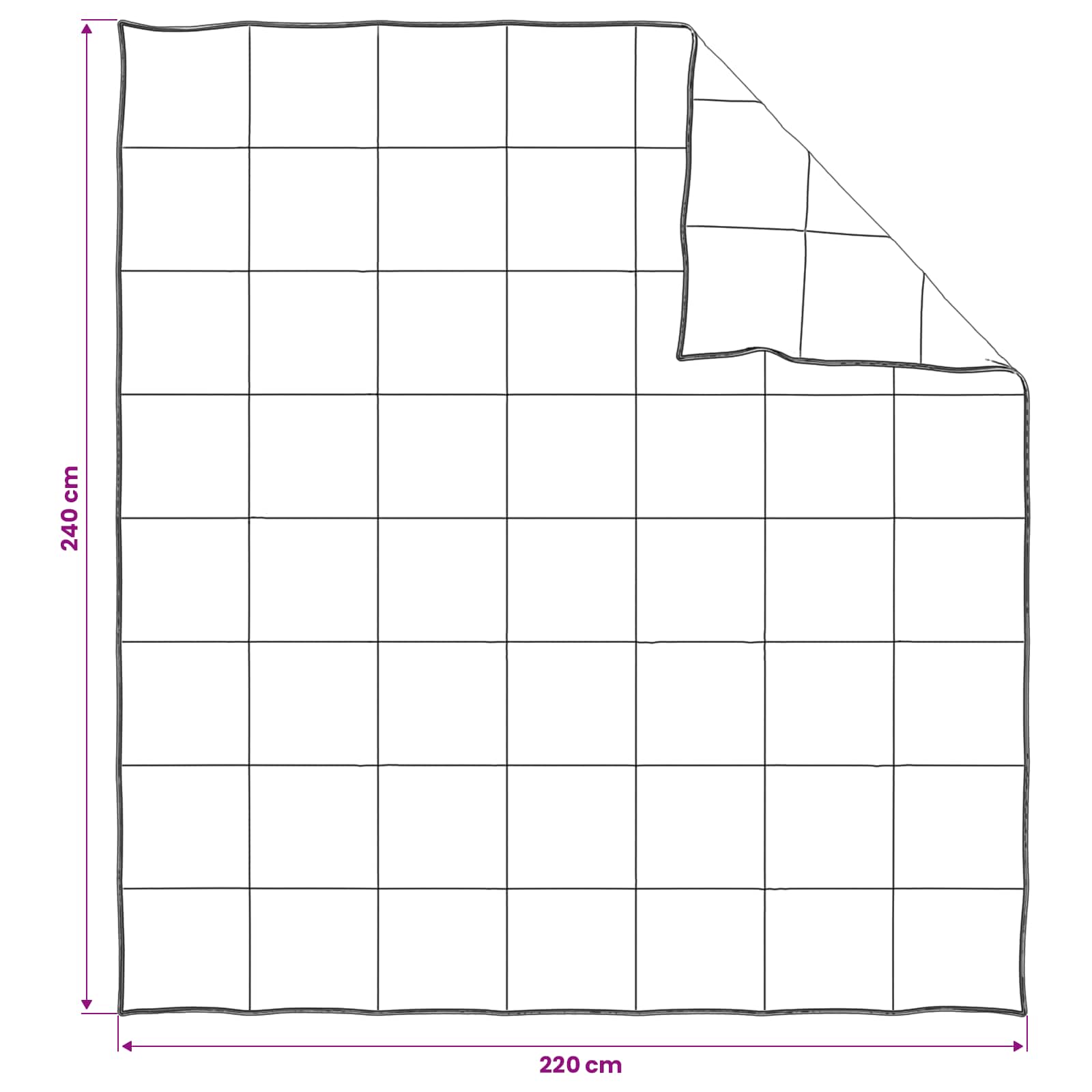vidaXL Κουβέρτα ολόκληρου του χρόνου 220 x 240 cm Όλες οι εποχές Μπεζ - Image 9