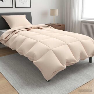 vidaXL Πάπλωμα 140 x 200 cm Όλες οι εποχές Ίνα Καπόκ Μπεζ