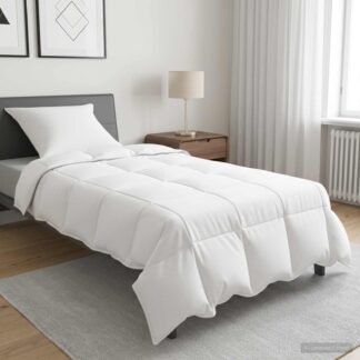 vidaXL Πάπλωμα Λευκό 140 x 200 cm Ίνες μπαμπού