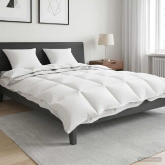vidaXL Κουβέρτα ολόκληρου του χρόνου Λευκό 200 x 200 cm Ίνες μπαμπού