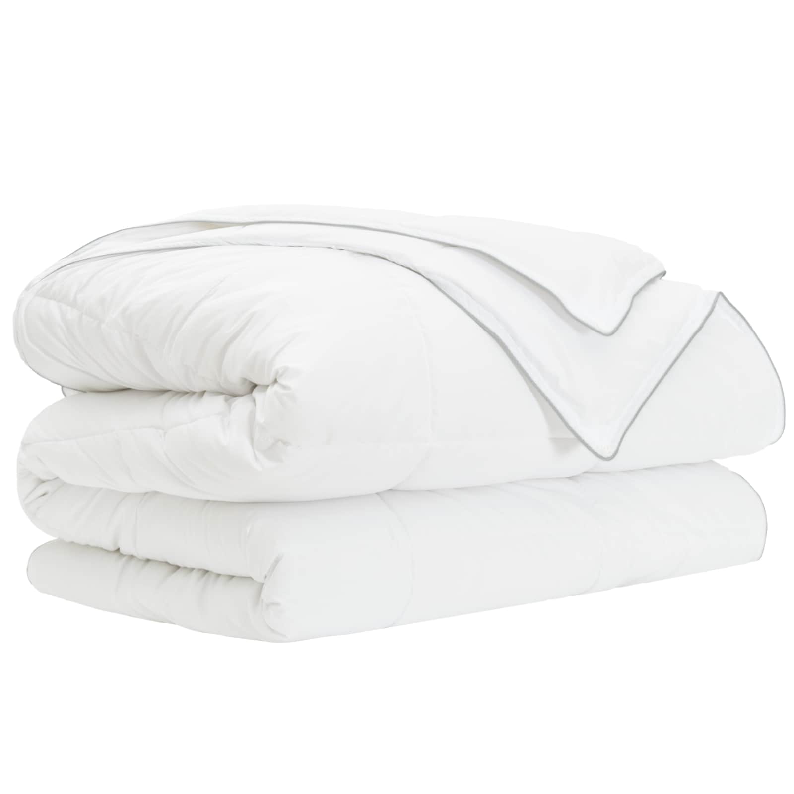 vidaXL Κουβέρτα ολόκληρου του χρόνου Λευκό 240 x 220 cm Ίνες μπαμπού - Image 2