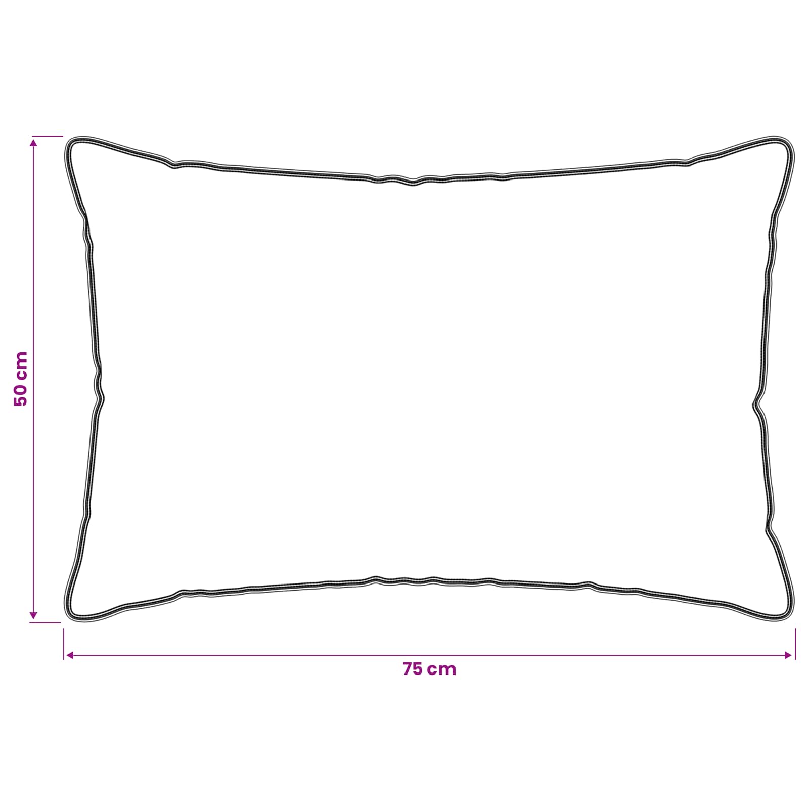 vidaXL Μαξιλάρι 50 x 75 cm Όλες οι εποχές Ίνα Καπόκ Μπεζ - Image 6