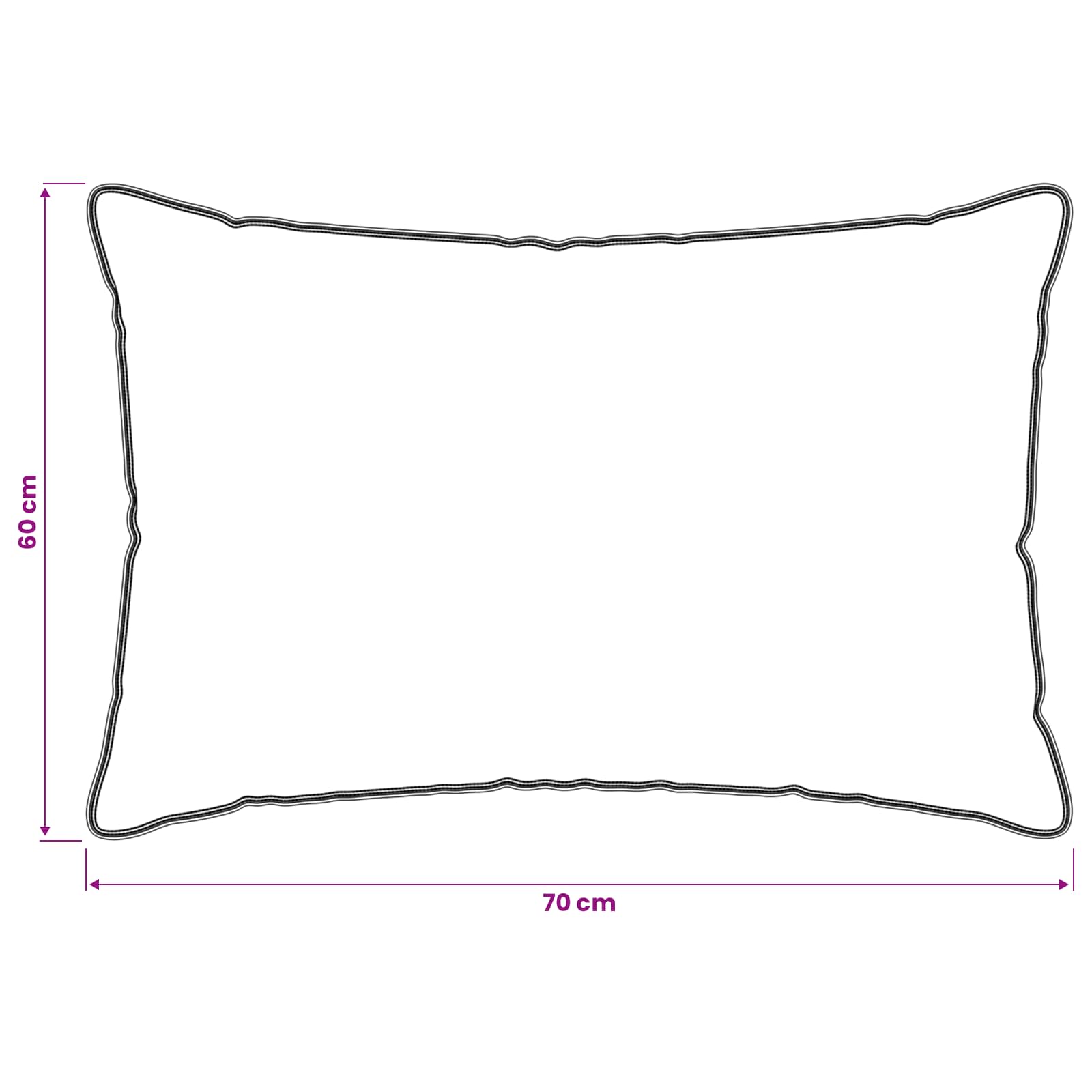 vidaXL Μαξιλάρι 60 x 70 cm Όλες οι εποχές Ίνα Καπόκ Μπεζ - Image 6