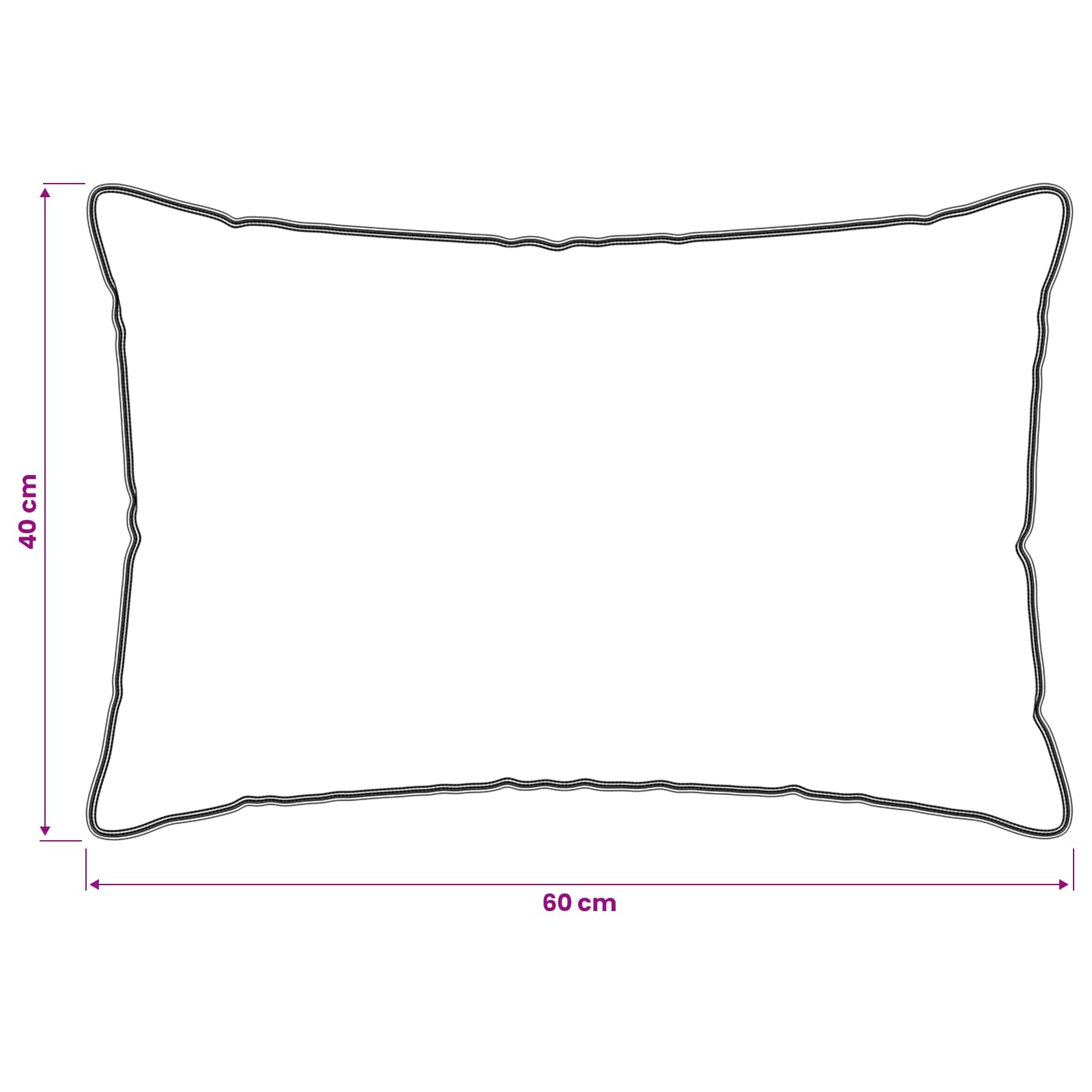 vidaXL Μαξιλάρι 2 τμχ. 40 x 60 cm Όλες οι εποχές Ίνα Καπόκ Μπεζ - Image 6