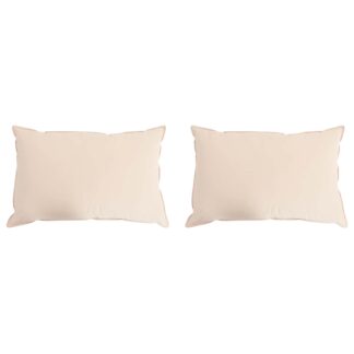vidaXL Μαξιλάρι 2 τμχ. 40 x 60 cm Όλες οι εποχές Ίνα Καπόκ Μπεζ