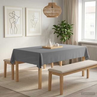vidaXL Ύφασμα Τραπέζης 5 τμχ. Ανοιχτό γκρι 110 x 180 εκ Πολυεστέρας