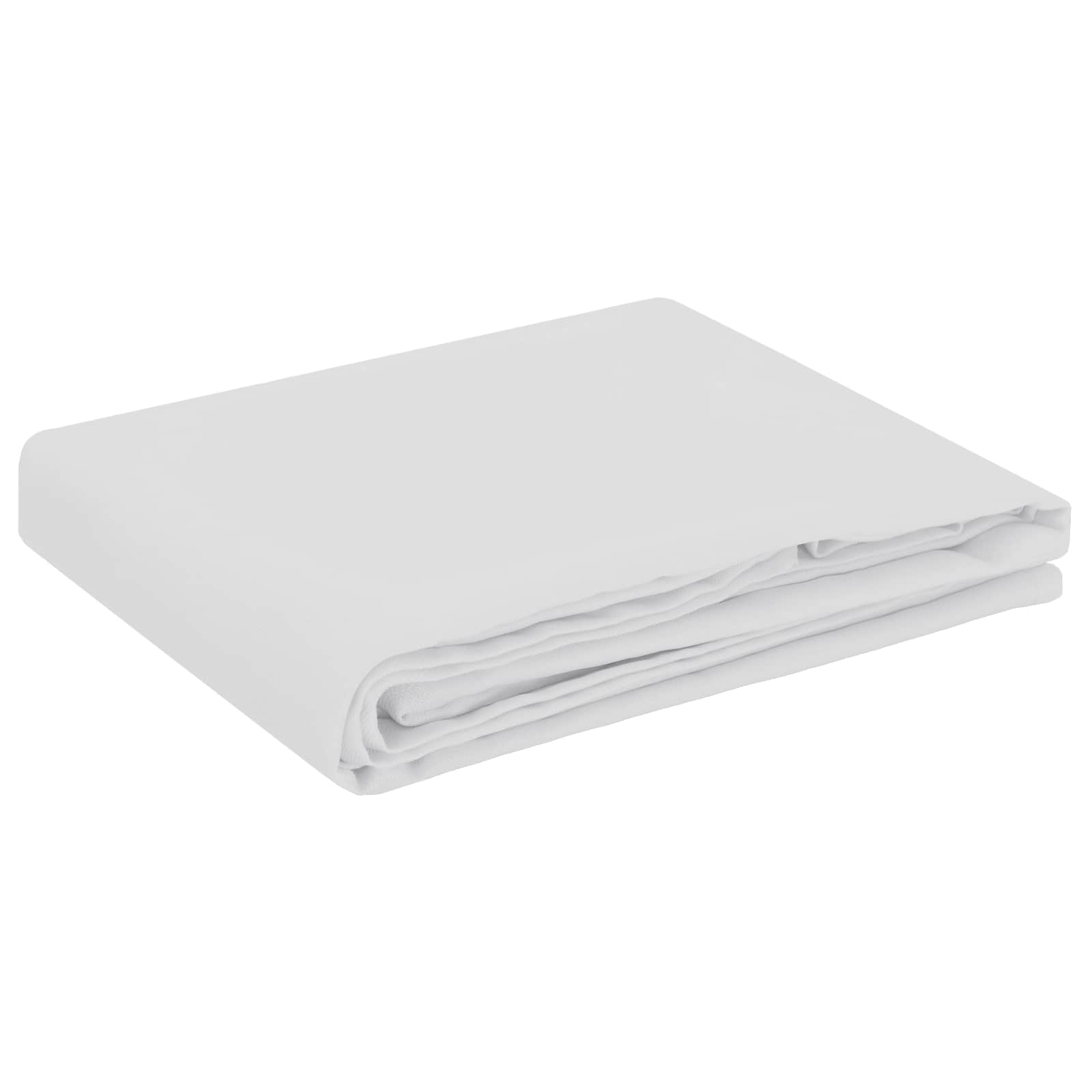 vidaXL Ύφασμα Τραπέζης 5 τμχ. Λευκό 140 x 220 cm Πολυεστέρας - Image 4