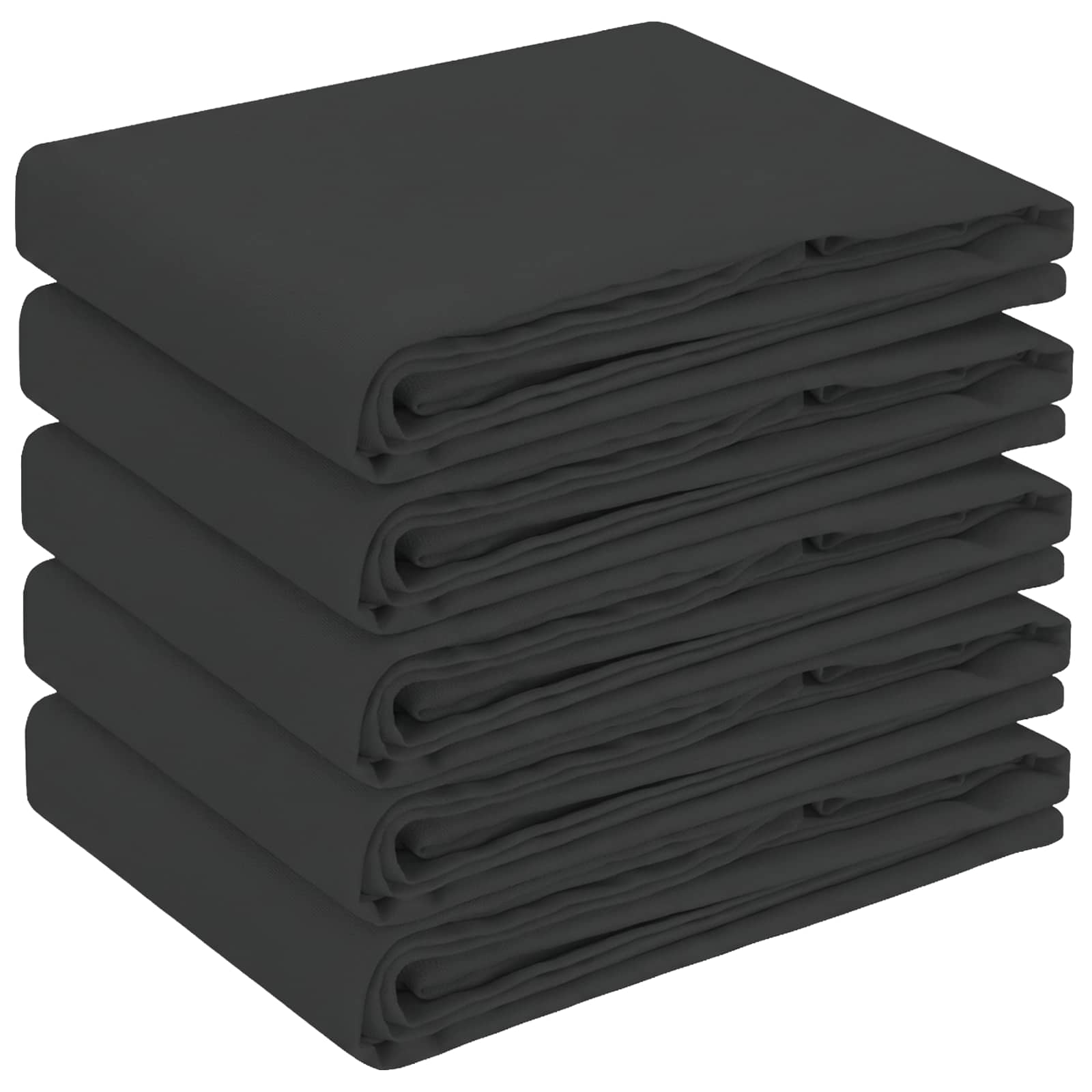 vidaXL Ύφασμα Τραπέζης 5 τμχ. Σκούρο Γκρι 130 x 220 εκ Πολυεστέρας - Image 2