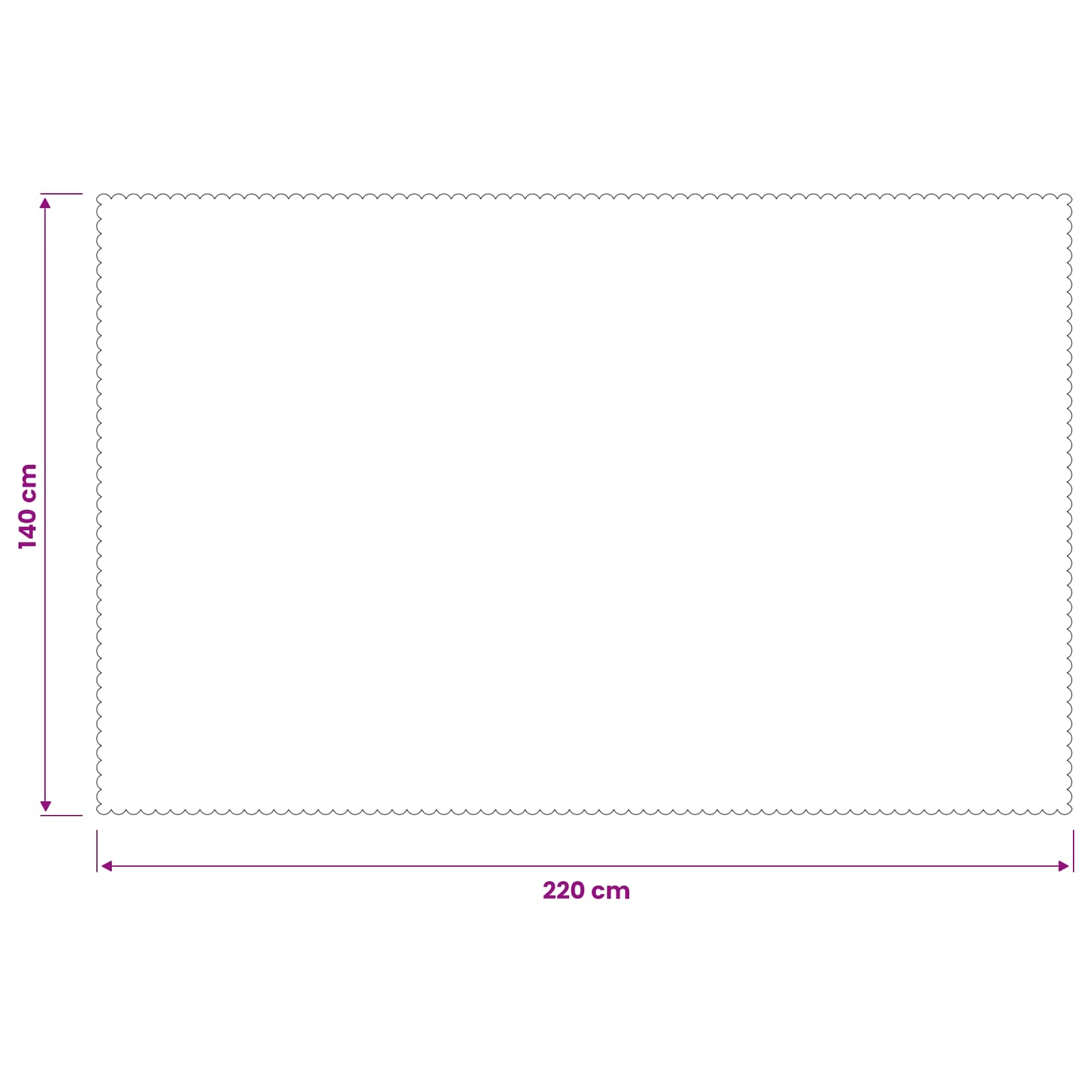 vidaXL Ύφασμα Τραπέζης 5 τμχ. Ορθογώνιος Λευκό 140 x 220 cm - Image 8