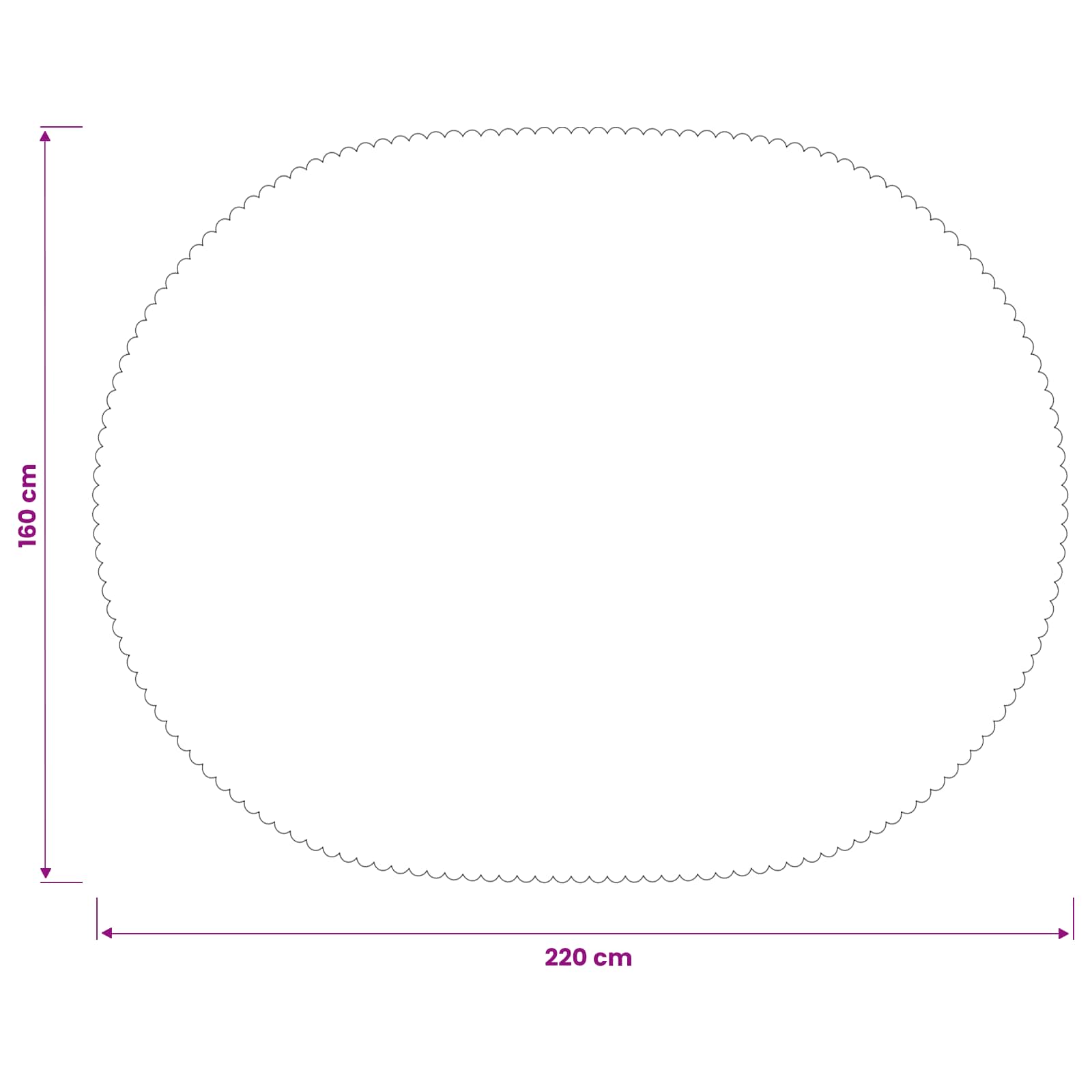 vidaXL Ύφασμα Τραπέζης 5 τμχ. Ωοειδής Μπεζ 160 x 220 cm - Image 8