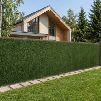 vidaXL Τεχνητός φράκτης Ανοιχτό Πράσινο 1 x 6 m PVC και Ατσάλι