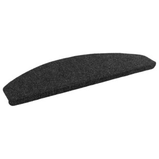 vidaXL Αυτοκόλλητα Ματ Σκαλοπατιών 15 τμχ. 80 x 24,5 x 3,5 εκ. Μαύρο