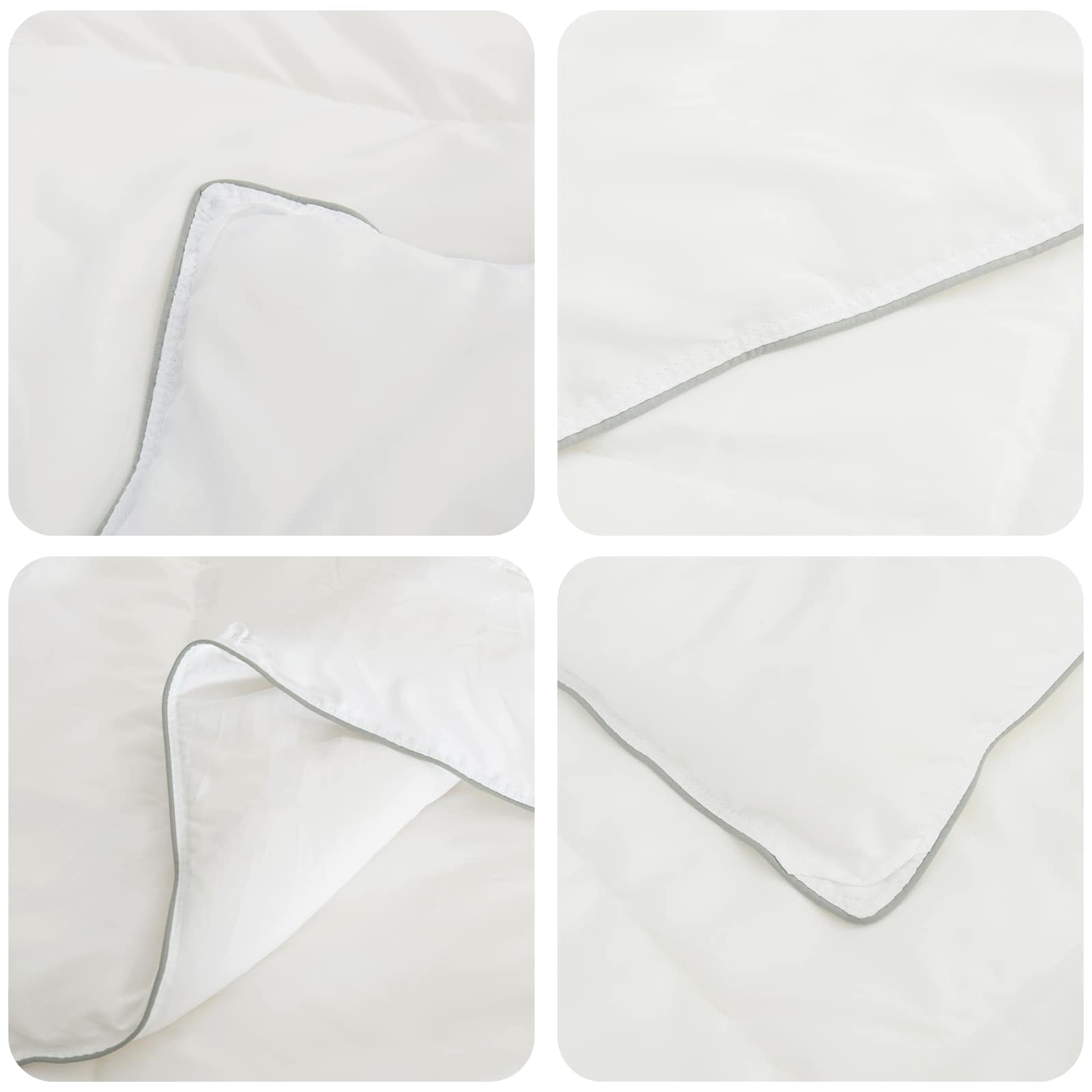 vidaXL Πάπλωμα TRIER 140x220 εκ Καλοκαίρι 140 GSM Λευκό Υποαλλεργικό - Image 7