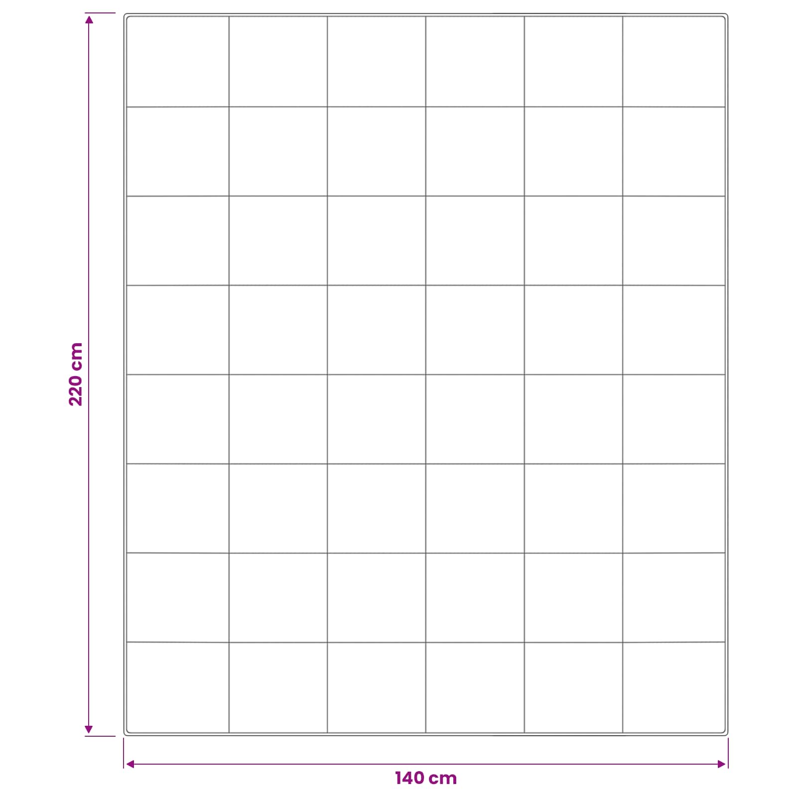 vidaXL Πάπλωμα TRIER 140x220 εκ Καλοκαίρι 140 GSM Λευκό Υποαλλεργικό - Image 10