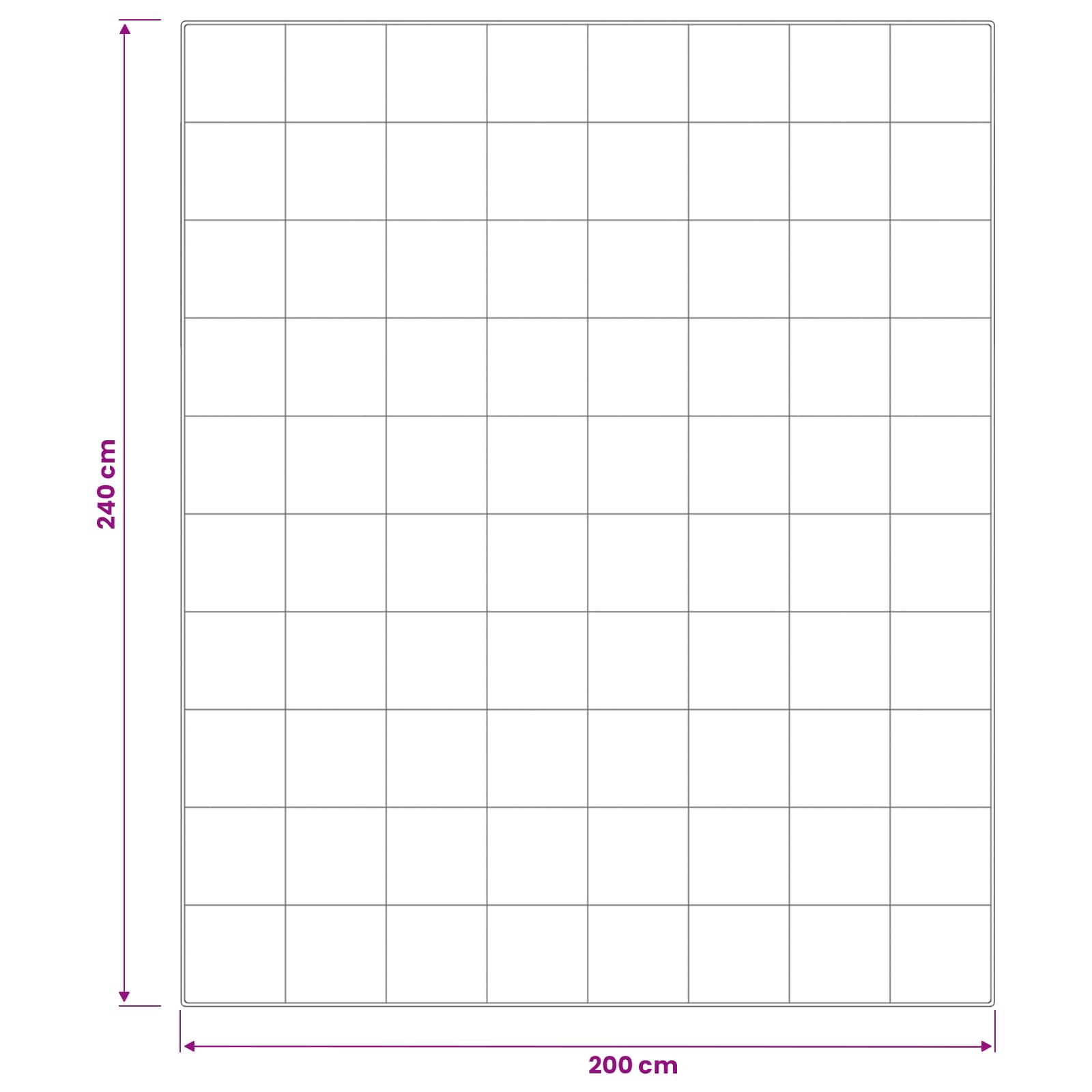 vidaXL Πάπλωμα TRIER 200x240 εκ 4 Εποχές 350 GSM Λευκό Υποαλλεργικό - Image 10