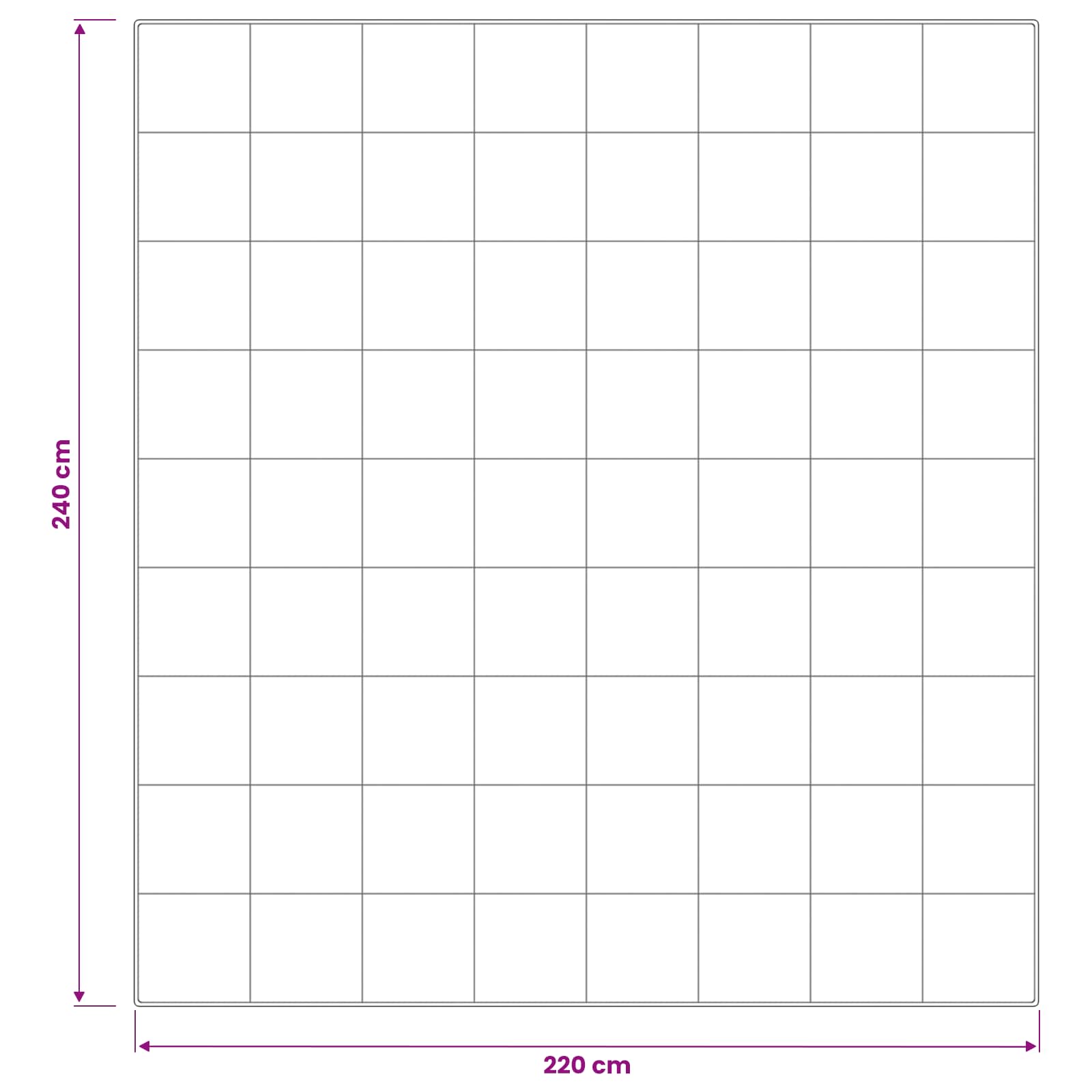 vidaXL Πάπλωμα 220x240 εκ Καλοκαίρι 200 GSM Αυστραλιανό Μαλλί Λευκό - Image 9