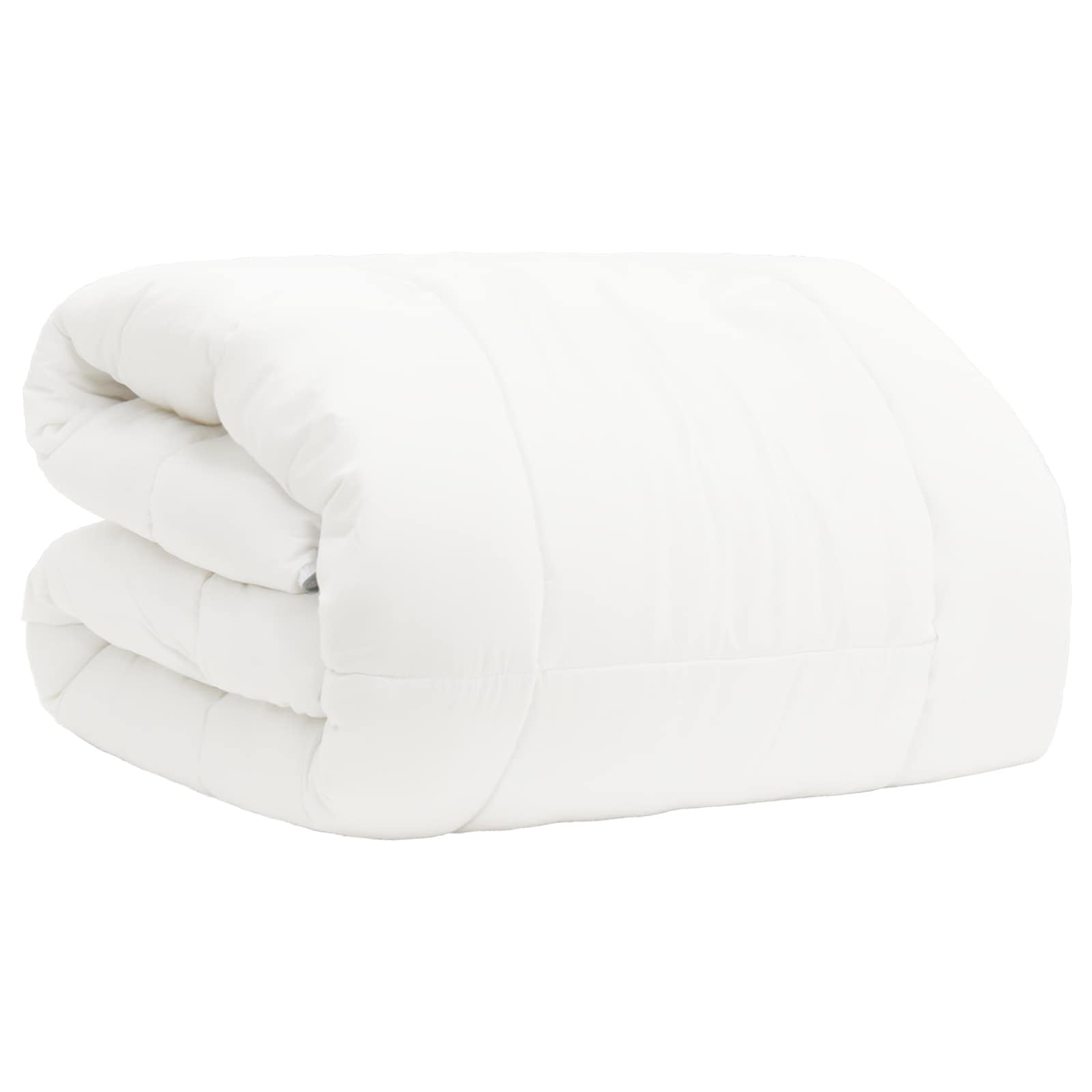 vidaXL Πάπλωμα 220x260 εκ Χειμώνας 450 GSM Αυστραλιανό Μαλλί Λευκό - Image 3