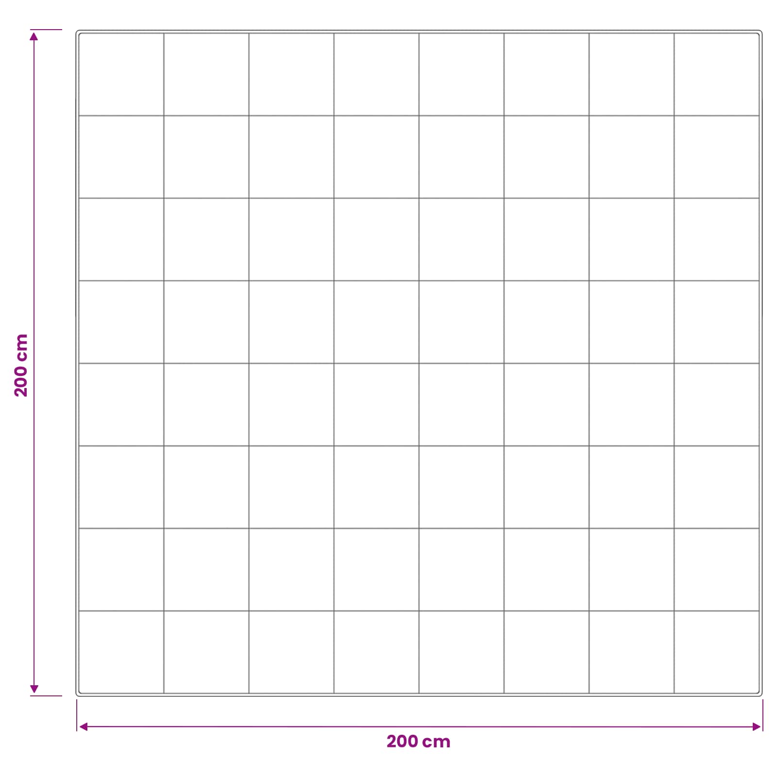 vidaXL Πάπλωμα 200x200 εκ 4 Εποχές 200+300 GSM Αυστραλιανό Μαλλί Λευκό - Image 10