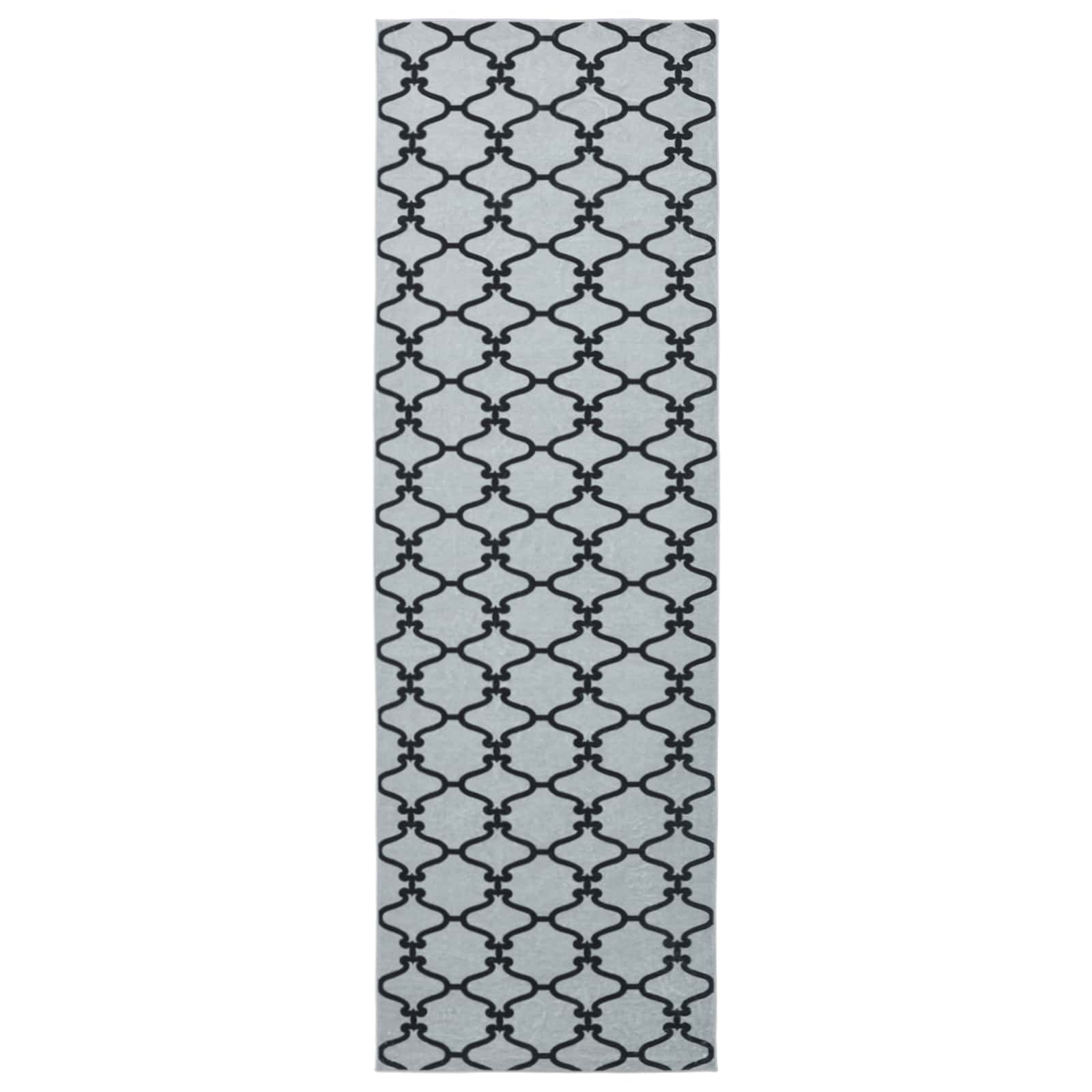 vidaXL Χαλί Runner ORIZ 1150 gsm Μαύρο δίχτυ σχέδιο - Image 2