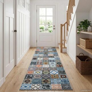 vidaXL Χαλί Runner ORIZ 1150 gsm Μπλε 100% πολυεστερική χημική ίνα