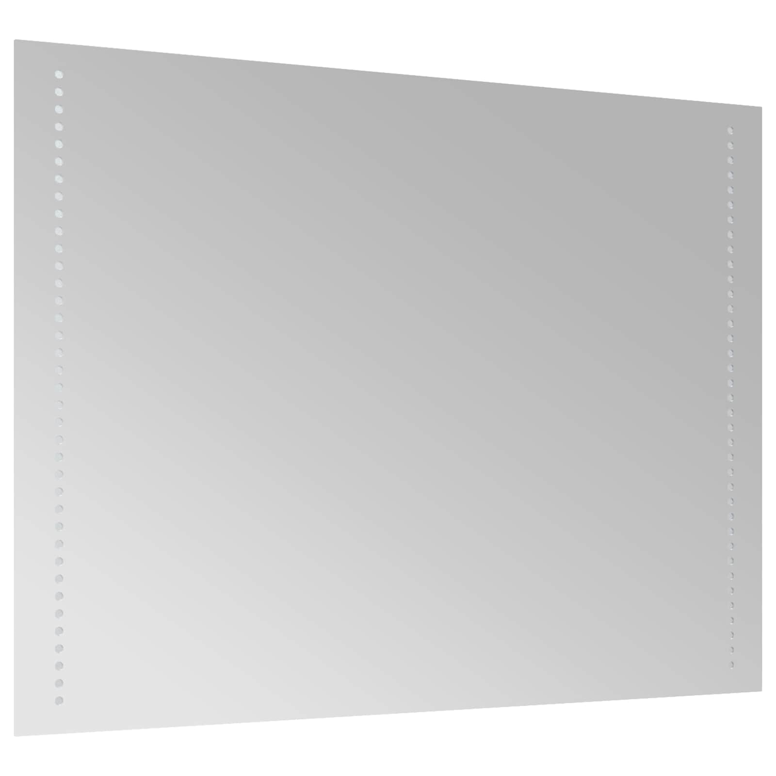 vidaXL Καθρέφτης μπάνιου LED Διαφανές 80 x 60 cm σκληρυμένο γυαλί - Image 4
