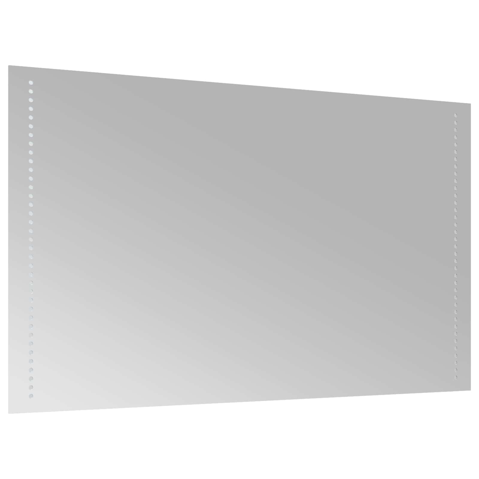 vidaXL Καθρέφτης μπάνιου LED Διαφανές 100 x 60 cm σκληρυμένο γυαλί - Image 4