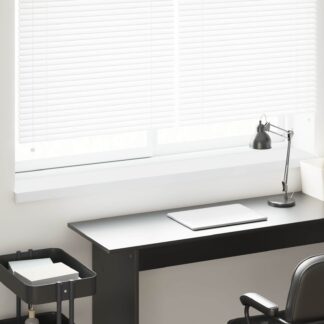 vidaXL Σαβανωτό Παραθύρου Λευκό 140 x 25 x 4,5 εκ PVC