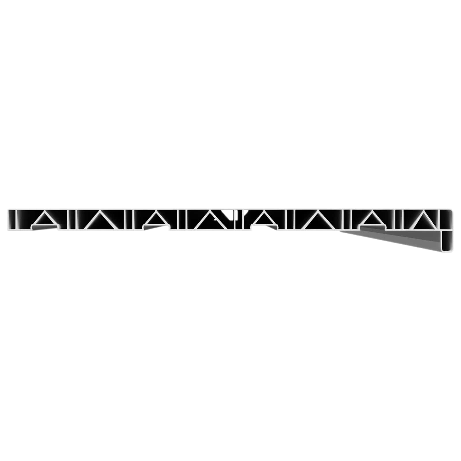 vidaXL Σαβανωτό Παραθύρου Λευκό 160 x 40 x 4,5 εκ PVC - Image 4