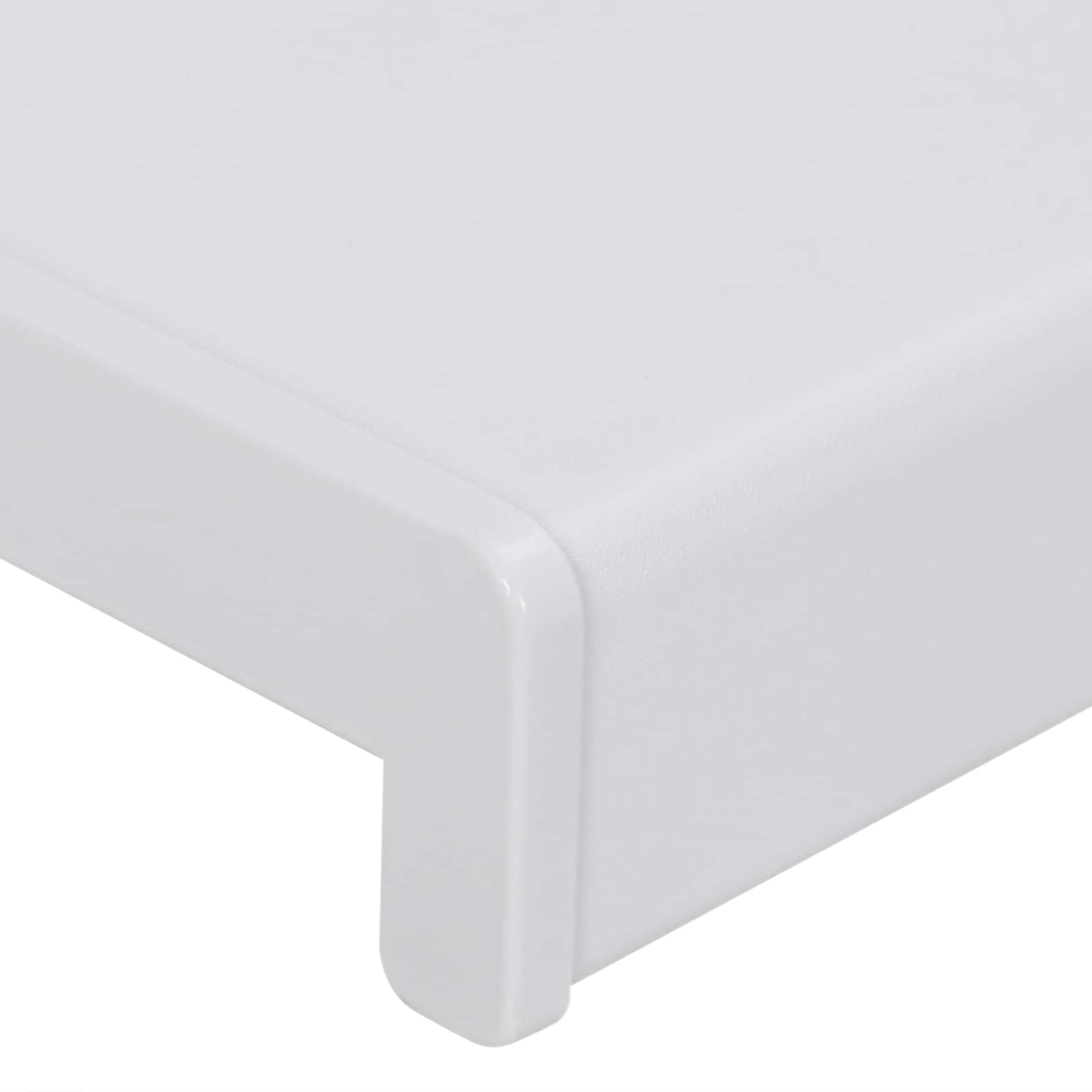 vidaXL Σαβανωτό Παραθύρου Λευκό 100 x 45 x 4,5 εκ PVC - Image 9