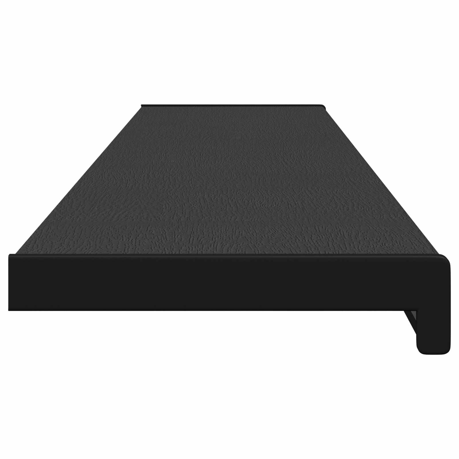 vidaXL Σαβανωτό Παραθύρου Μαύρο με ξύλινη υφή 160 x 25 x 4,5 εκ PVC - Image 6