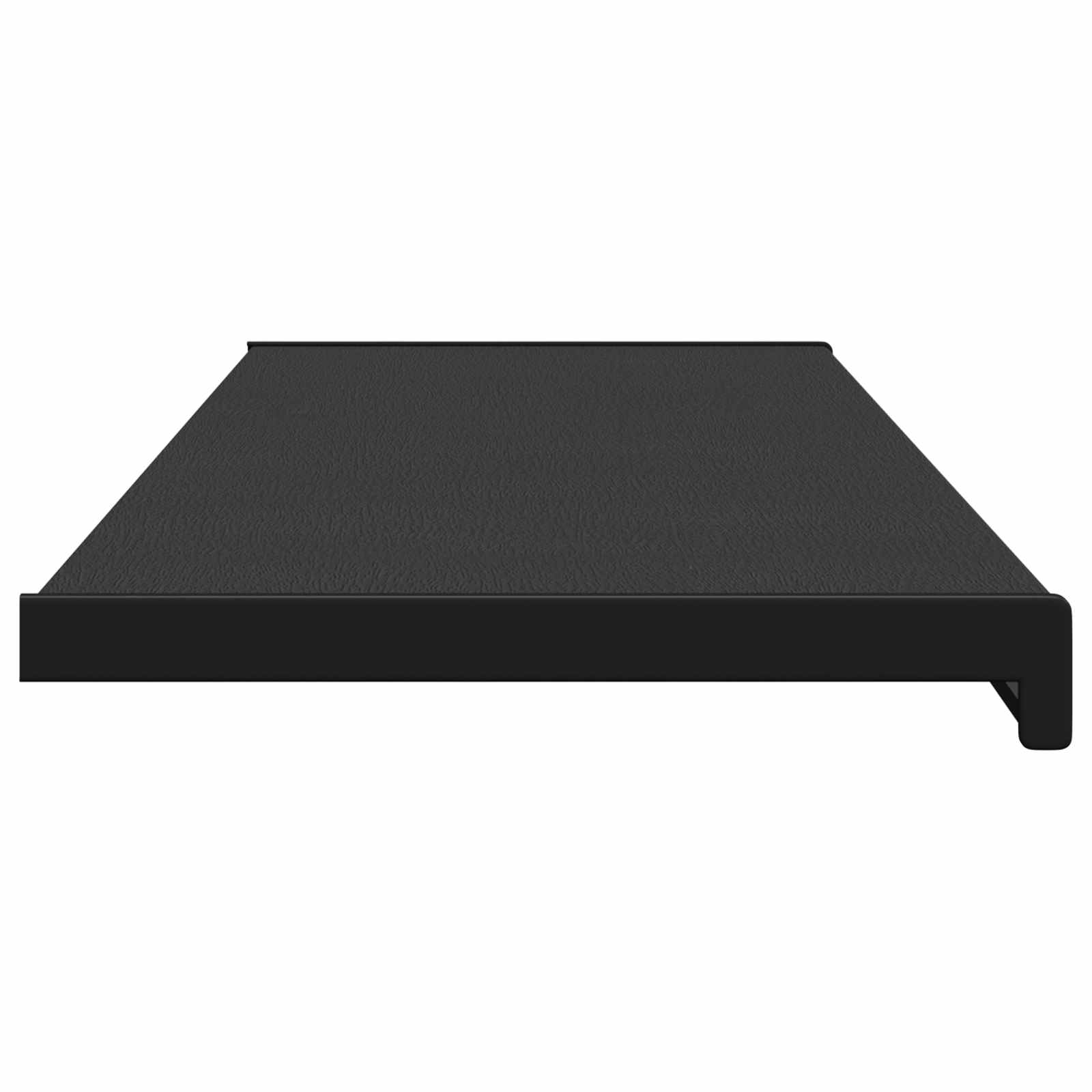 vidaXL Σαβανωτό Παραθύρου Μαύρο με ξύλινη υφή 120 x 35 x 4,5 εκ PVC - Image 6