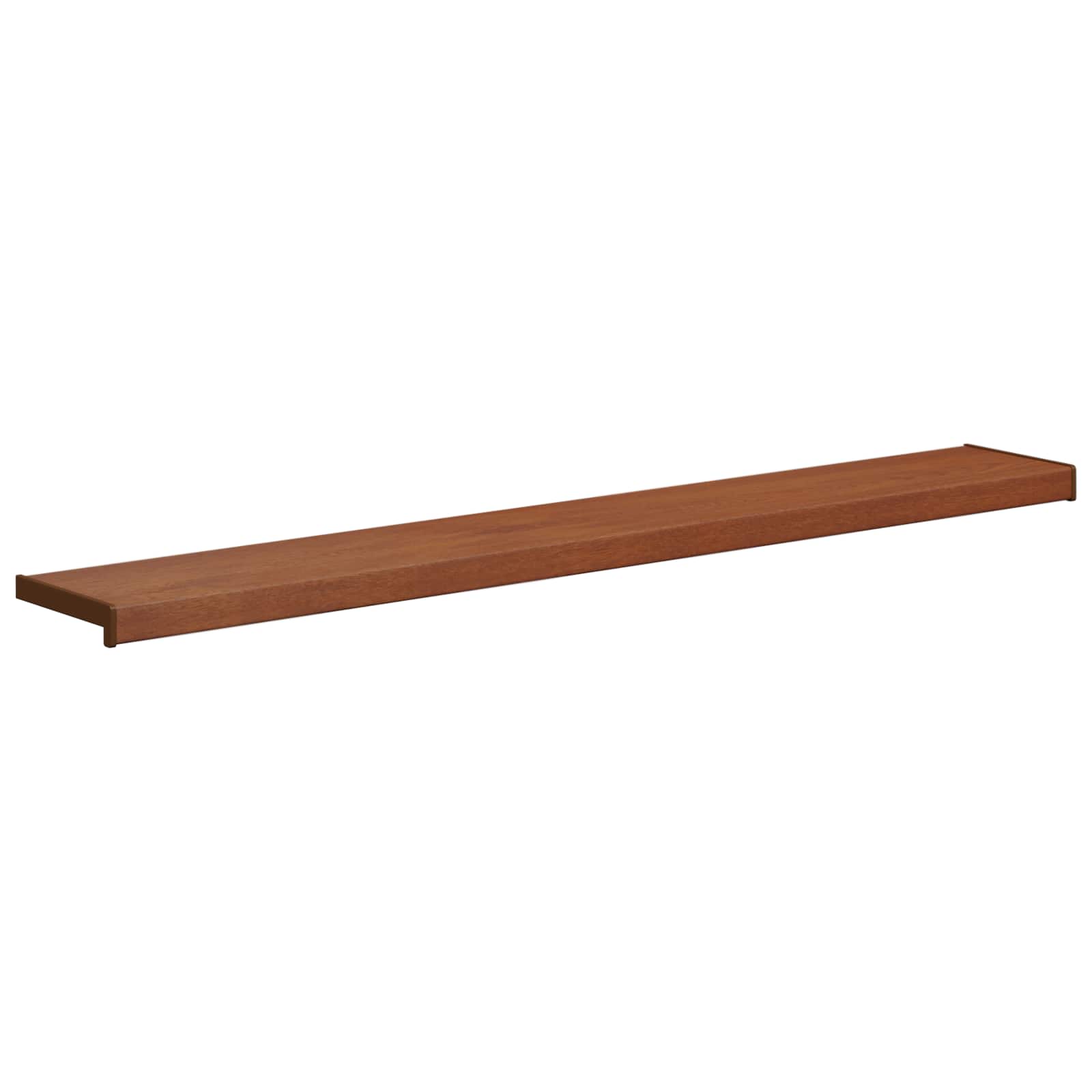 vidaXL Σαβανωτό Παραθύρου Καφέ ξύλο 140 x 20 x 4,5 εκ PVC - Image 3