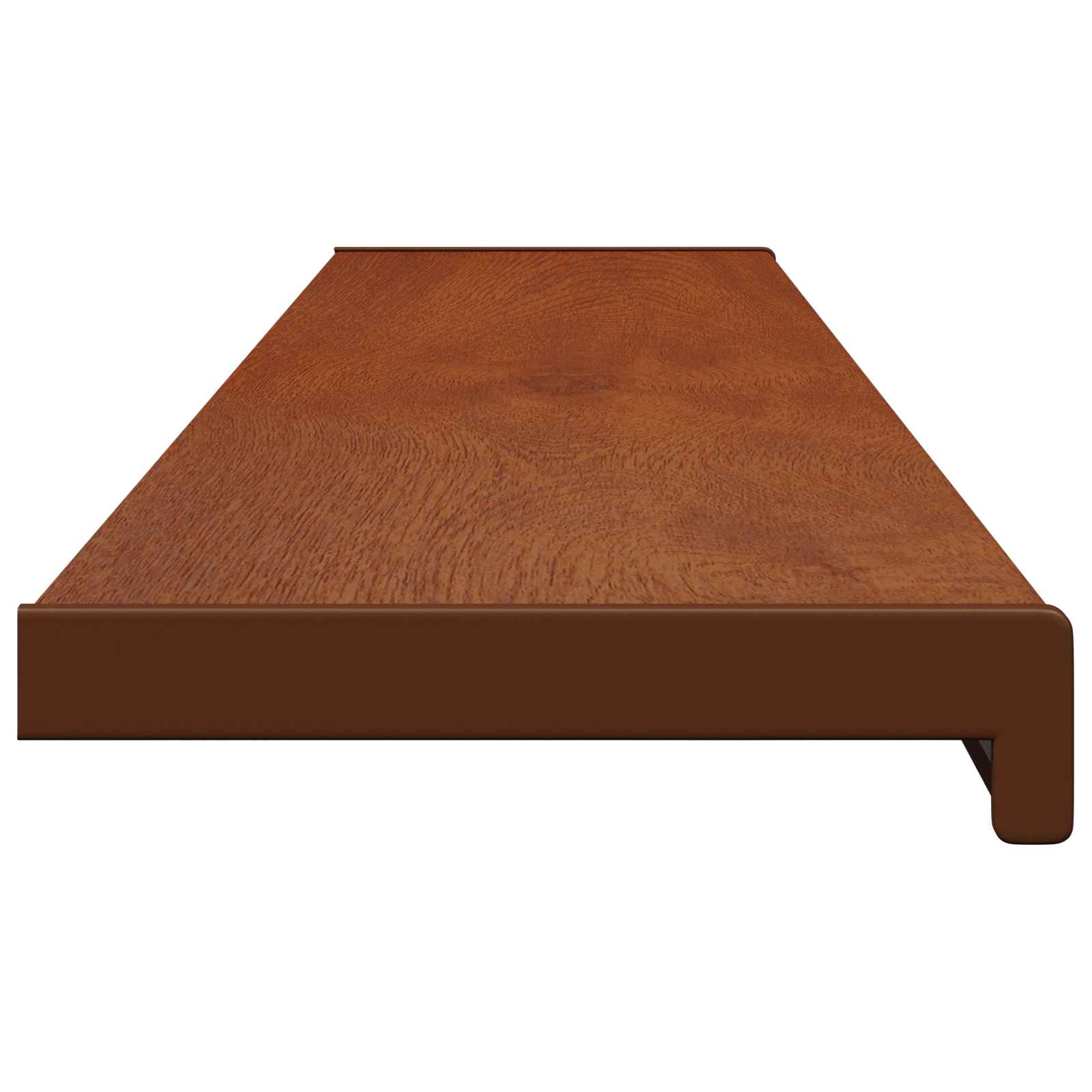 vidaXL Σαβανωτό Παραθύρου Καφέ ξύλο 140 x 20 x 4,5 εκ PVC - Image 6