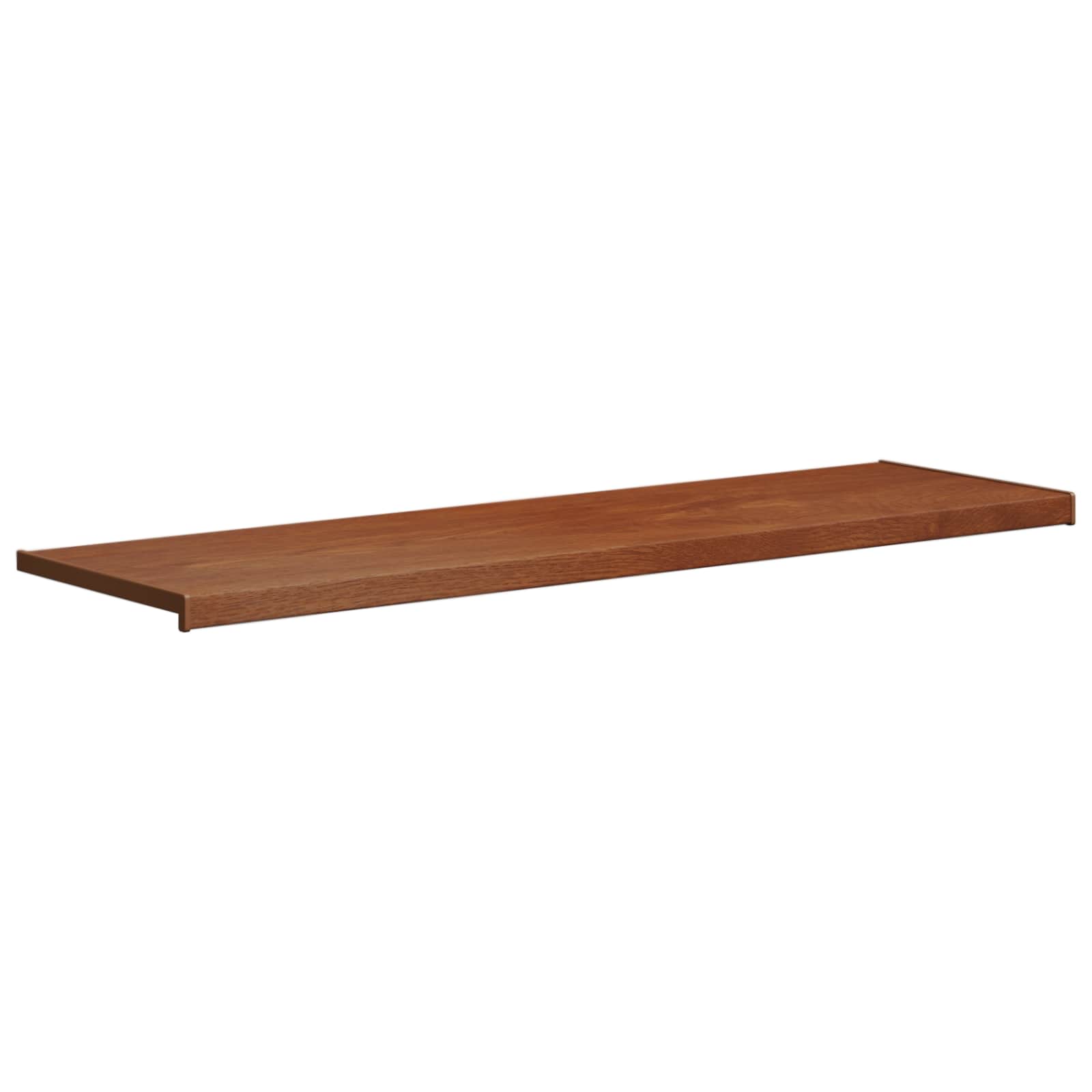 vidaXL Σαβανωτό Παραθύρου Καφέ ξύλο 120 x 45 x 4,5 εκ PVC - Image 3