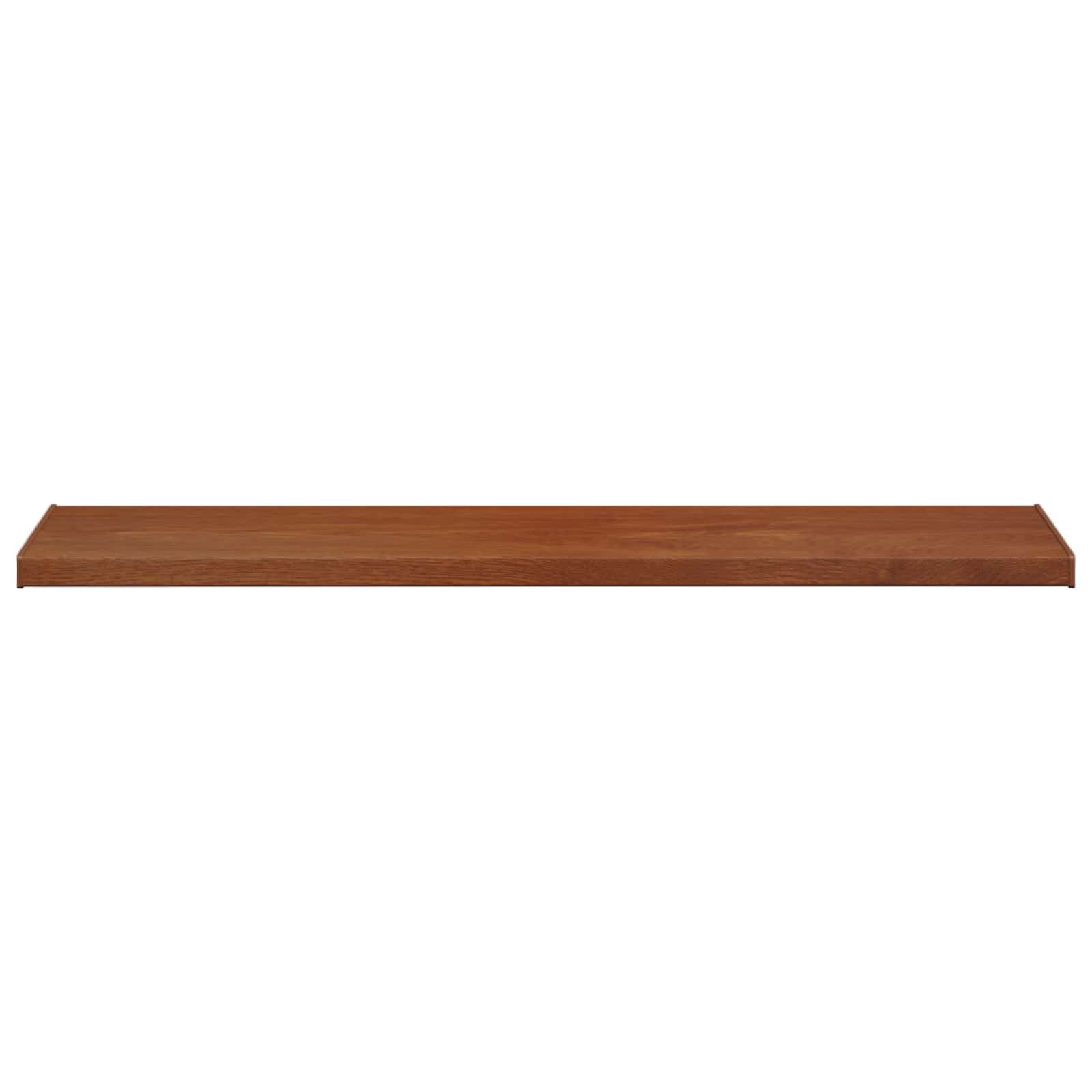 vidaXL Σαβανωτό Παραθύρου Καφέ ξύλο 120 x 45 x 4,5 εκ PVC - Image 5