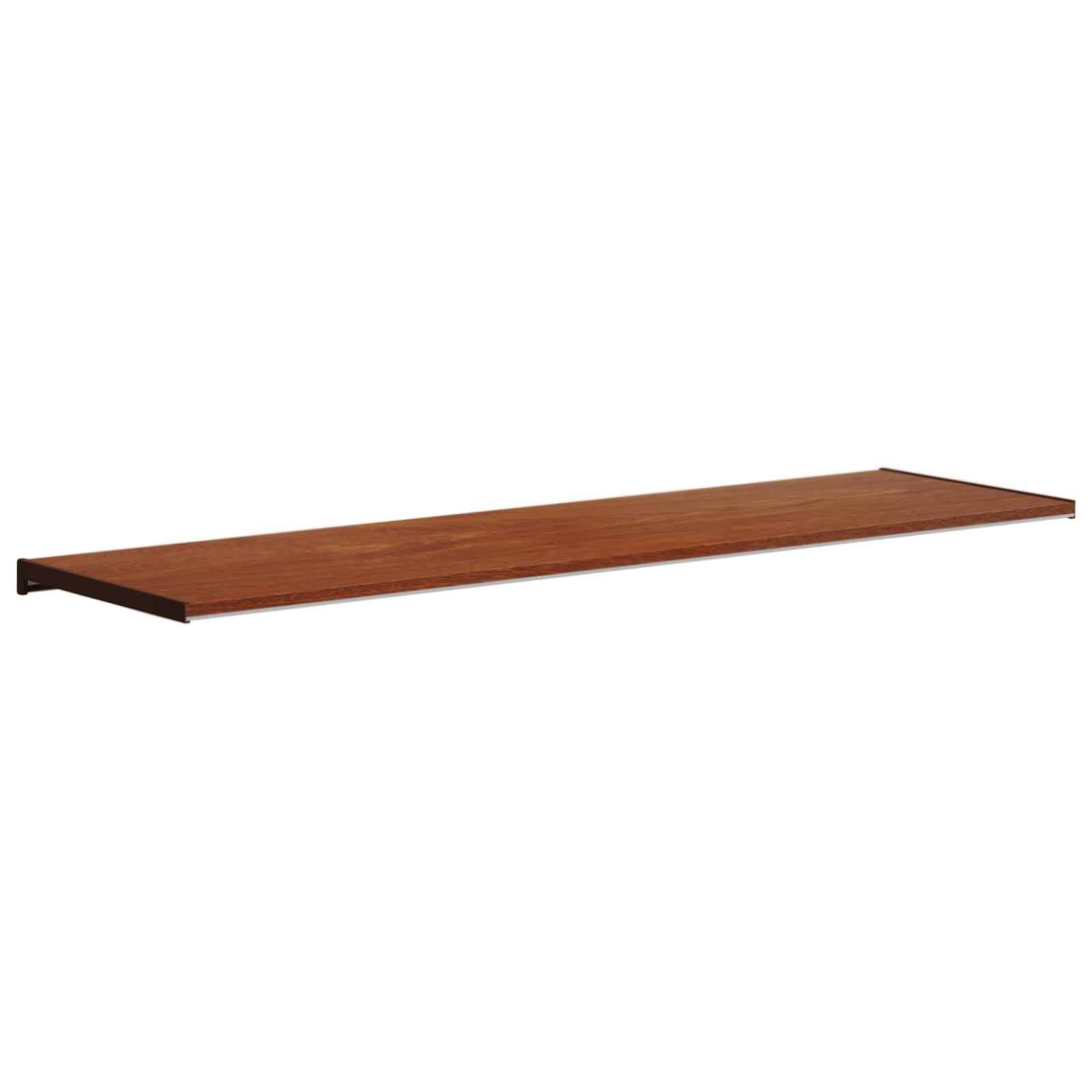 vidaXL Σαβανωτό Παραθύρου Καφέ ξύλο 140 x 45 x 4,5 εκ PVC - Image 7