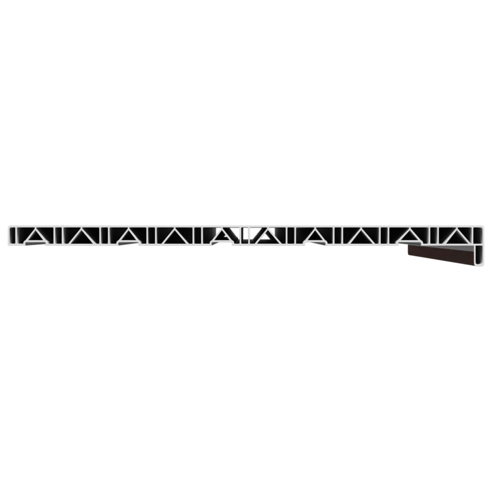 vidaXL Σαβανωτό Παραθύρου Καφέ ξύλο 100 x 50 x 4,5 εκ. PVC - Image 4