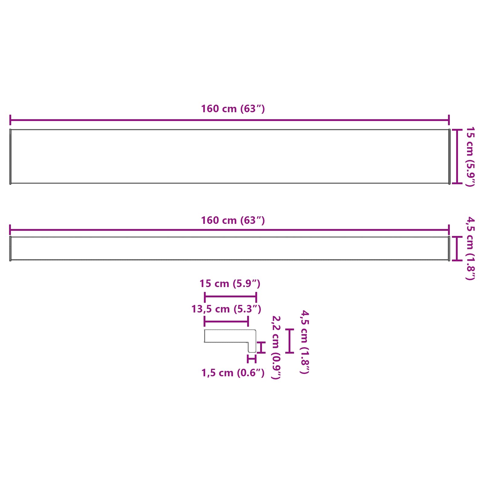 vidaXL Σαβανωτό Παραθύρου Υφή Μάρμαρου 160 x 15 x 4,5 εκ PVC - Image 13