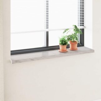 vidaXL Σαβανωτό Παραθύρου Υφή Μάρμαρου 140 x 30 x 4,5 εκ PVC