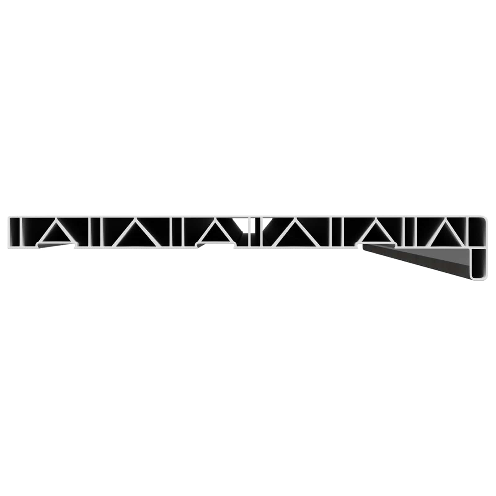 vidaXL Σαβανωτό Παραθύρου Υφή Μάρμαρου 160 x 35 x 4,5 εκ PVC - Image 4