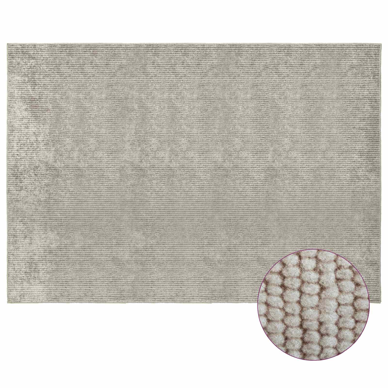 vidaXL Χαλί Μπεζ 190 x 300 cm 100% Πολυεστέρας 3 mm Πλένεται - Image 3