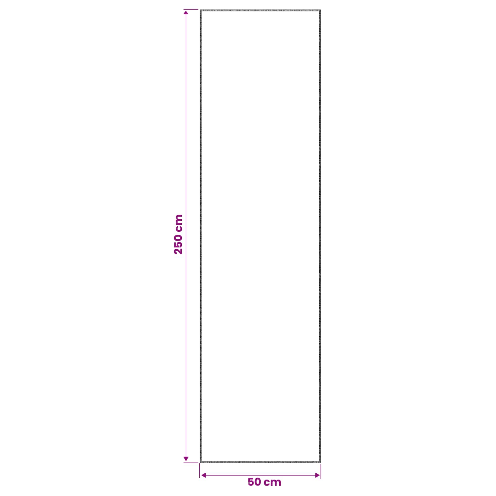 vidaXL Χαλί Ανθρακί 50 x 250 cm 100% Πολυεστέρας 3 mm Πλένεται - Image 6