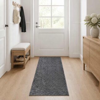 vidaXL Χαλί Ανθρακί 100 x 200 cm 100% Πολυεστέρας 3 mm Πλένεται