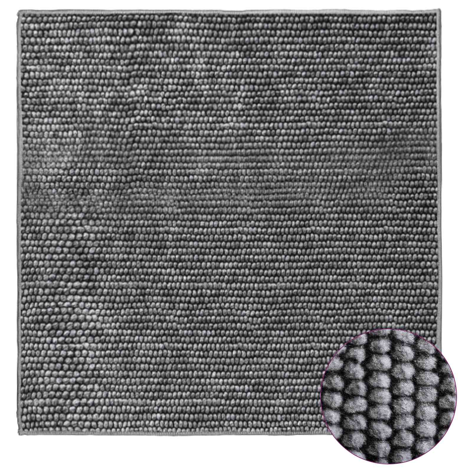 vidaXL Χαλί Ανθρακί 100 x 100 cm 100% Πολυεστέρας 3 mm Πλένεται - Image 3
