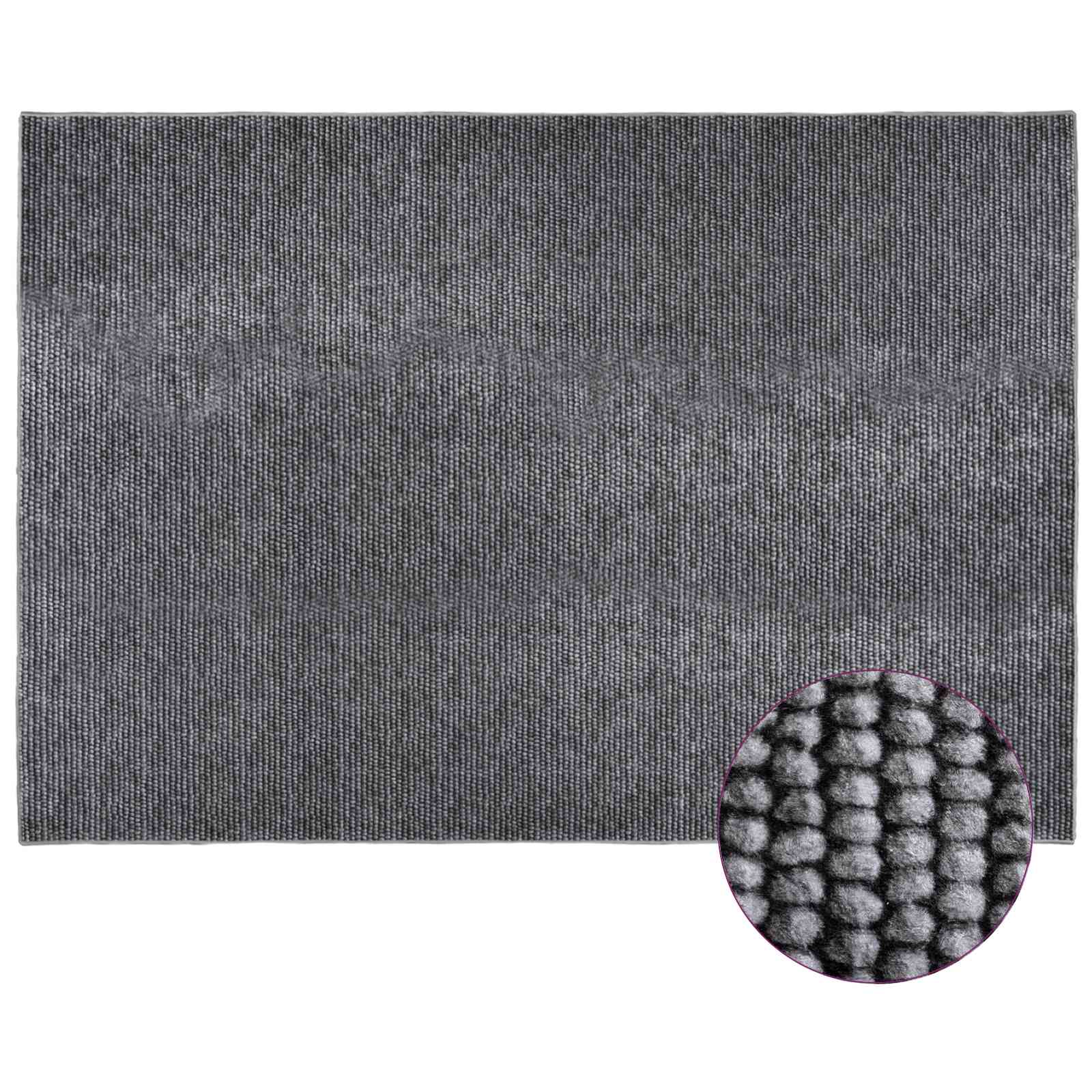 vidaXL Χαλί Ανθρακί 190 x 300 cm 100% Πολυεστέρας 3 mm Πλένεται - Image 3